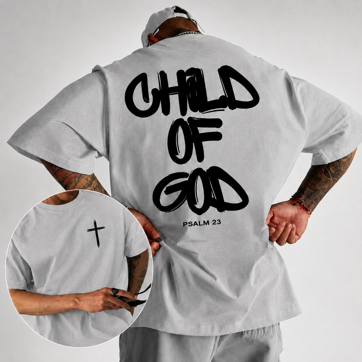 Child of God Oversized Grey T-Shirt