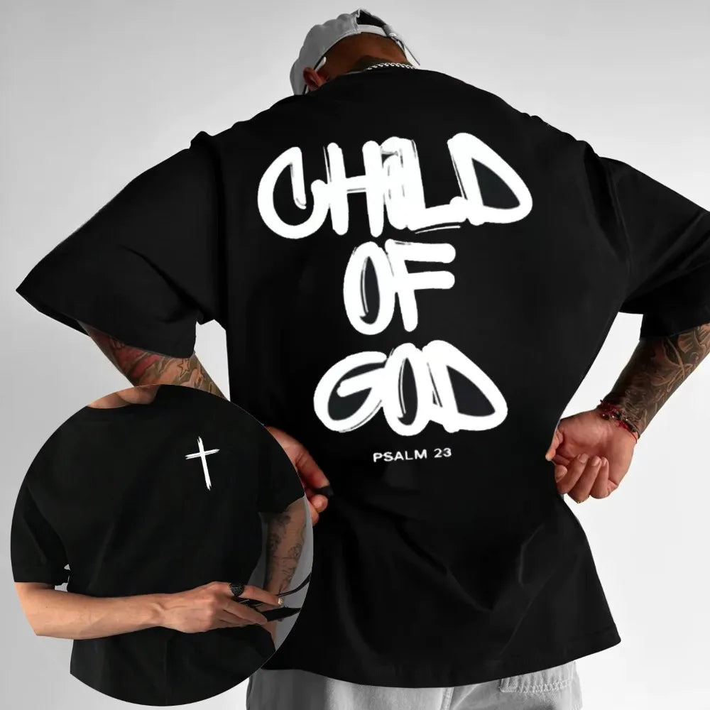 Child of God Oversized Black T-Shirt