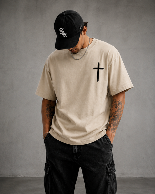 Child of God Oversized Beige T-Shirt