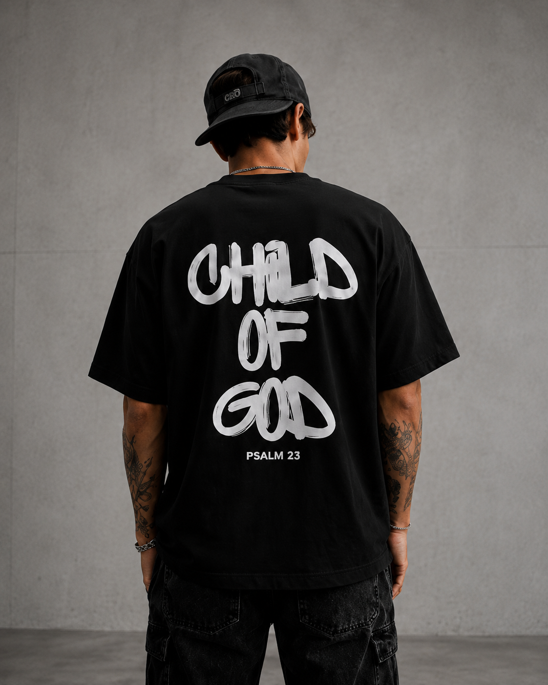 Child of God Oversized Black T-Shirt